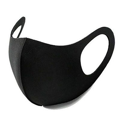 True Face Mask Washable Reusable Breathable Fabric Mask 10 Pcs Black Colour Pack