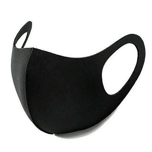 True Face Mask Washable Reusable Breathable Fabric Mask 10 Pcs Black Colour Pack