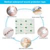 100PCS Waterproof Bandage Tattoo Aftercare Wrap, Transparent Stretch Adhesive Bandages, Clean Dressing Film Plaster for Skin Healing Protective & Keeping Wound Dry (4  4.72 inches) view 2