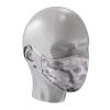 Triple Layer Ergo Curved Face Masks - Washable and Reusable Cloth Covering - Soft Cotton Inner Comfort - Grey Camouflage - Large Size view 1