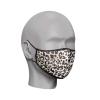 Triple Layer Flat Face Masks - Washable and Reusable Cloth Covering - Soft Cotton Inner Comfort - Leopard Print - Large Size view 1