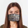 Triple Layer Flat Face Masks - Washable and Reusable Cloth Covering - Soft Cotton Inner Comfort - Leopard Print - Large Size view 4