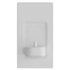 in-Wall Electronic Toothbrush Charger by ProofVision Compatible with Oral B/Braun Electric Toothbrushes, New White with a Choice of Fascia view 2