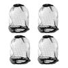 4PCS Midge Head Net, Nylon Mosquito Head Protecting Net, Fine Mesh Insect Netting for Outdoor Hiking Camping Climbing and Walking (Black) view 1