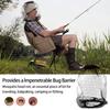 4PCS Midge Head Net, Nylon Mosquito Head Protecting Net, Fine Mesh Insect Netting for Outdoor Hiking Camping Climbing and Walking (Black) view 4