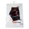 Face Mask Moustache Black reusable and washable with three layers view 2