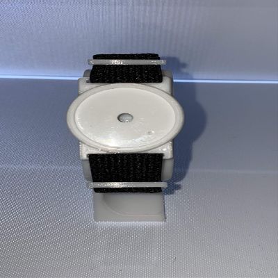 CGM Clips UK - Sensor Armband Holder/Protector Compatible with Freestyle Libre 1/2 (White/Black)