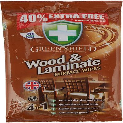 2 x Wood & Laminate Wipes 40% Extra 70S