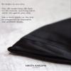 90210 Silk Mask in Black by KARIZMA 19 Momme 100% Mulberry Silk 6A Grade Fabric Face Mask with 2 Filters view 3