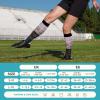 LEOSTEP 6 Pairs Compression Socks for Men & Women, Everyday Support for Travel, Work & Active Lifestyle, Comfortable Breathable Stockings Hiking Travel & Flight Socks view 2