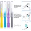 100 Pieces Interdental Brush Toothpick Dental Tooth Flossing Head Oral Dental Hygiene Interdental Brush Dental Flosser Toothpick Cleaners Tooth Cleaning Tool for Christmas Valentine's Day Present view 3