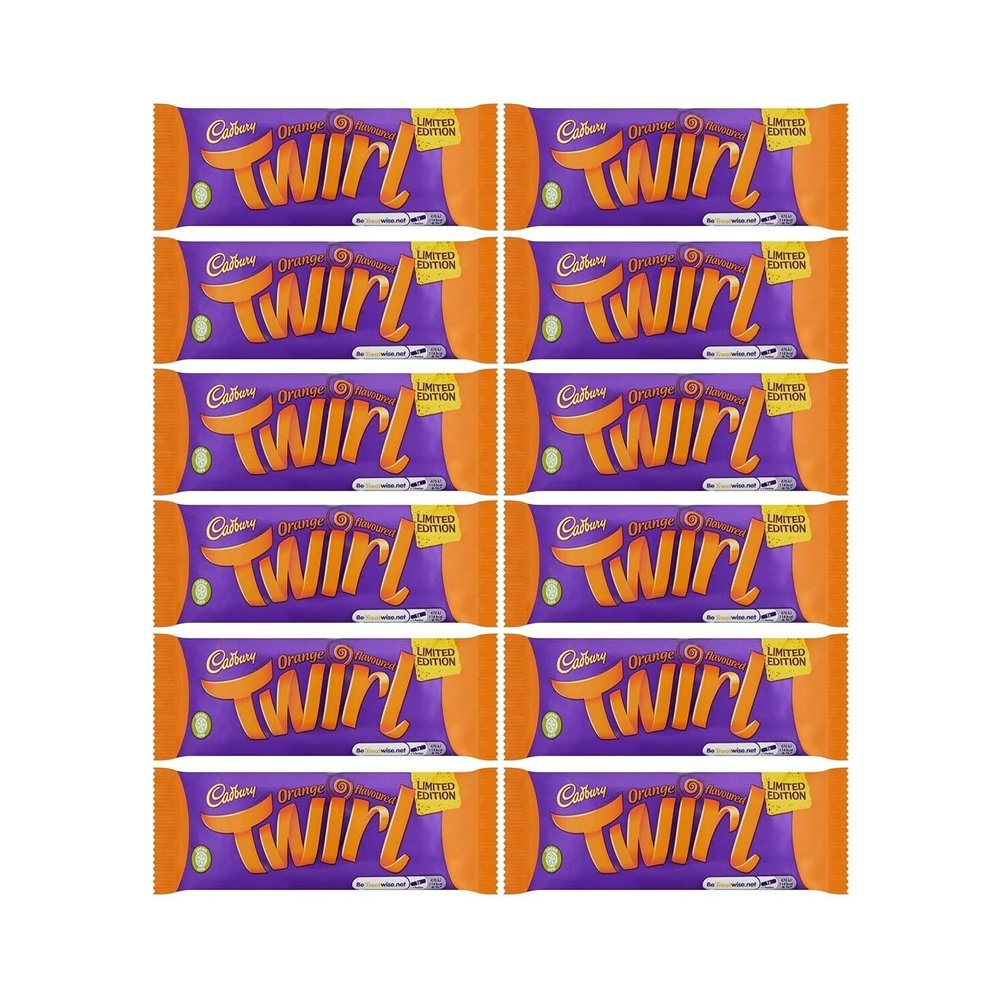 12x Cadbury Twirl Orange New Limited Edition Rare to find 43 g Each cadbury's Fastest Selling Chocolate in 2019 Sold by shanza ltd