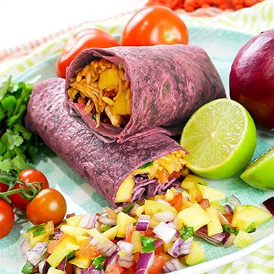 Beetroot Flavoured Tortilla Wraps 12" (30cm) x 18 - SPICESontheWEB