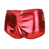KHDFYER Lingerie for Sex Clubwear Women S Lingerie Wetlook Faux Leather Crotchless Sexy Panties Bikini Underwear Underpants-Red_L view 2