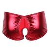 KHDFYER Lingerie for Sex Clubwear Women S Lingerie Wetlook Faux Leather Crotchless Sexy Panties Bikini Underwear Underpants-Red_L view 3