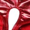 KHDFYER Lingerie for Sex Clubwear Women S Lingerie Wetlook Faux Leather Crotchless Sexy Panties Bikini Underwear Underpants-Red_L view 4