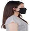 LOFBAZ Cloth Face Coverings Cotton Fabric with Filter Pocket Washable Reusable (Black - Pack of 3, Adult M) view 4