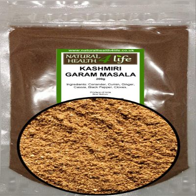 Natural Health 4 Life Dried Spices Ground Kashmiri Garam Masala Seasoning 200 g in Bag (1 Bag)