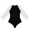 KHDFYER Sexy Lingerie for Sex Women Long Sleeves Press One Piece Romper Jumpsuit Bodysuit Cosplay Costumes-Black_XXL view 4