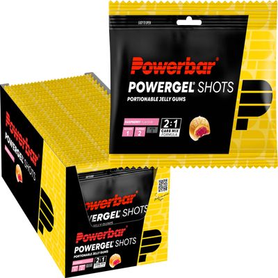 Powerbar - PowerGel Shots - Raspberry - 24x60g - Carbohydrate gums - Vitamin B6