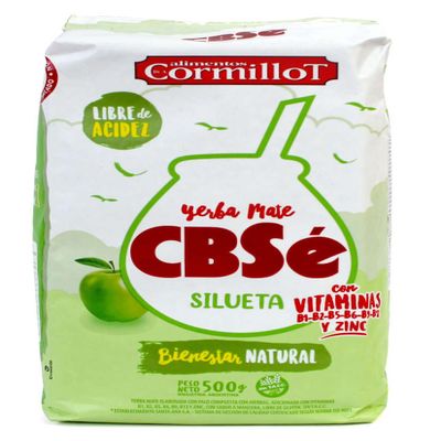 CBS- Yerba Mate- Dr. Cormillot Silhouette - Made with pennyroyal, rosehip, mint, lemon verbena and Boldo - 100% Argentine product - 500 g