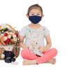 LOFBAZ Cloth Face Coverings Cotton Fabric with Filter Pocket Washable Reusable (Navy - Pack of 3, Big Kid 9 to 13 Year) view 3