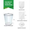 Clear Small Trash Bags 4 Gallon Garbage Bags FORID Wastebasket Bin Liners 220 Count Plastic Trash Bags for Bathroom Bedroom Office Trash Can 15 Liters view 3