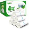 Clear Small Trash Bags - 4 Gallon Garbage Bags FORID Wastebasket Bin Liners 330 Count Plastic Trash Bags for Bathroom Bedroom Office Trash Can 15 Liters - Durable & Thick Trash Bag view 1