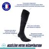 THUASNE - UP RECOVERY Long Socks - Degressive Compression from Ankle to Calf - Made in France view 3