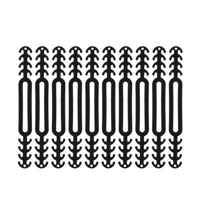 10pcs Face Cover Extenders Flexible Adjustable Band Hook Mask Holder Straps Soft Rubber for Ear Protection (Black)