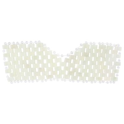 EXCEART Natural Jade Eye Mask Hand-Woven Sleep Mask Cooling Spa Patch for Eyes Dark Circles Relief and Eye Pain Soothing
