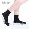 LTP Antibacterial Silver Sport Crew Socks Sneaker Socks Sports Socks Unisex for Diabetes Patients and Problem Feet (Size S = EU 35-37, Black/White) view 2