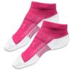 Antibacterial Silver Sneaker Socks Sports Socks Short Socks Unisex for Diabetes Patients and Problem Feet (Size L = EU 42-45, Pink/White) view 1