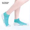 LTP Antibacterial Silver Sneaker Socks Sports Socks Short Socks Unisex for Diabetes Patients and Problem Feet (Size S = EU 35-37, Turquoise/White) view 3