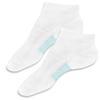 Antibacterial Silver Sneaker Socks Sports Socks Short Socks Unisex for Diabetes Patients and Problem Feet (Size L = EU 42-45, White) view 1
