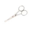 MHLE Beard Care Beard, Nose and Ear Scissors, Facial Hair Scissors with Rounded Tips, Rustproof, Matt, Stainless Steel view 1