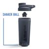 BluePeak Protein Shaker Bottle 28-Ounce, 3-Pack with Twist Cap. BPA Free, Shaker Balls Included (Purple, Red & Gray) view 4