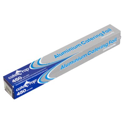 450mm x 75m Aluminium Kitchen Catering Foil Roll - Oven Roast Baking Food Wrap