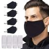 Face Mask with Filter x4 GENERISE Reusable Face Mask with Filter - Breathable, Washable & Adjustable Face Mask - PLUS x20 PM2.5 Filters- Unisex (Black) view 1