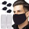 Face Mask with Filter x4 GENERISE Reusable Face Mask with Filter - Breathable, Washable & Adjustable Face Mask - PLUS x10 PM2.5 Filters- Unisex (Black) view 1