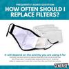 Face Mask Filter x20 GENERISE Filters for Face Masks UK Stock - Replaceable Carbon Activated Face Mask Filters view 4