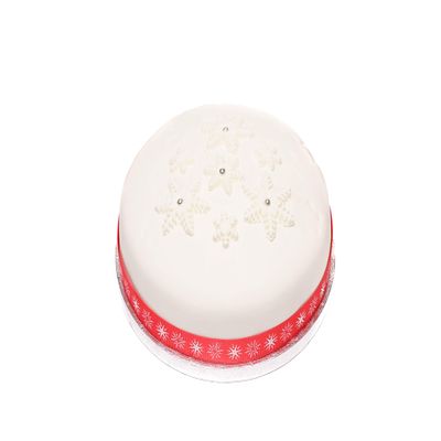 Bizzibeans Vegan Christmas Fruit Cake  Moist, Luxurious Rum-Soaked Xmas Fruitcake with Fondant Icing Holly Wreath & Hand-Rolled Marzipan  Plant-Based, Dairy-Free, Serves 20  Round, 8, Approx 1.8KG
