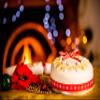 Bizzibeans Vegan Christmas Fruit Cake  Moist, Luxurious Rum-Soaked Xmas Fruitcake with Fondant Icing Holly Wreath & Hand-Rolled Marzipan  Plant-Based, Dairy-Free, Serves 20  Round, 8, Approx 1.8KG view 3