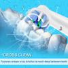 8pcs Cross Clean Brush Heads Compatible with Oral B Electric Toothbrush, Black. view 2