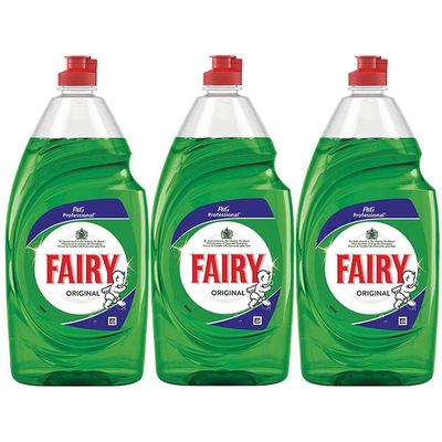 3 x 900ml Original Washing up Liquid Dishes Cleaner Degreaser