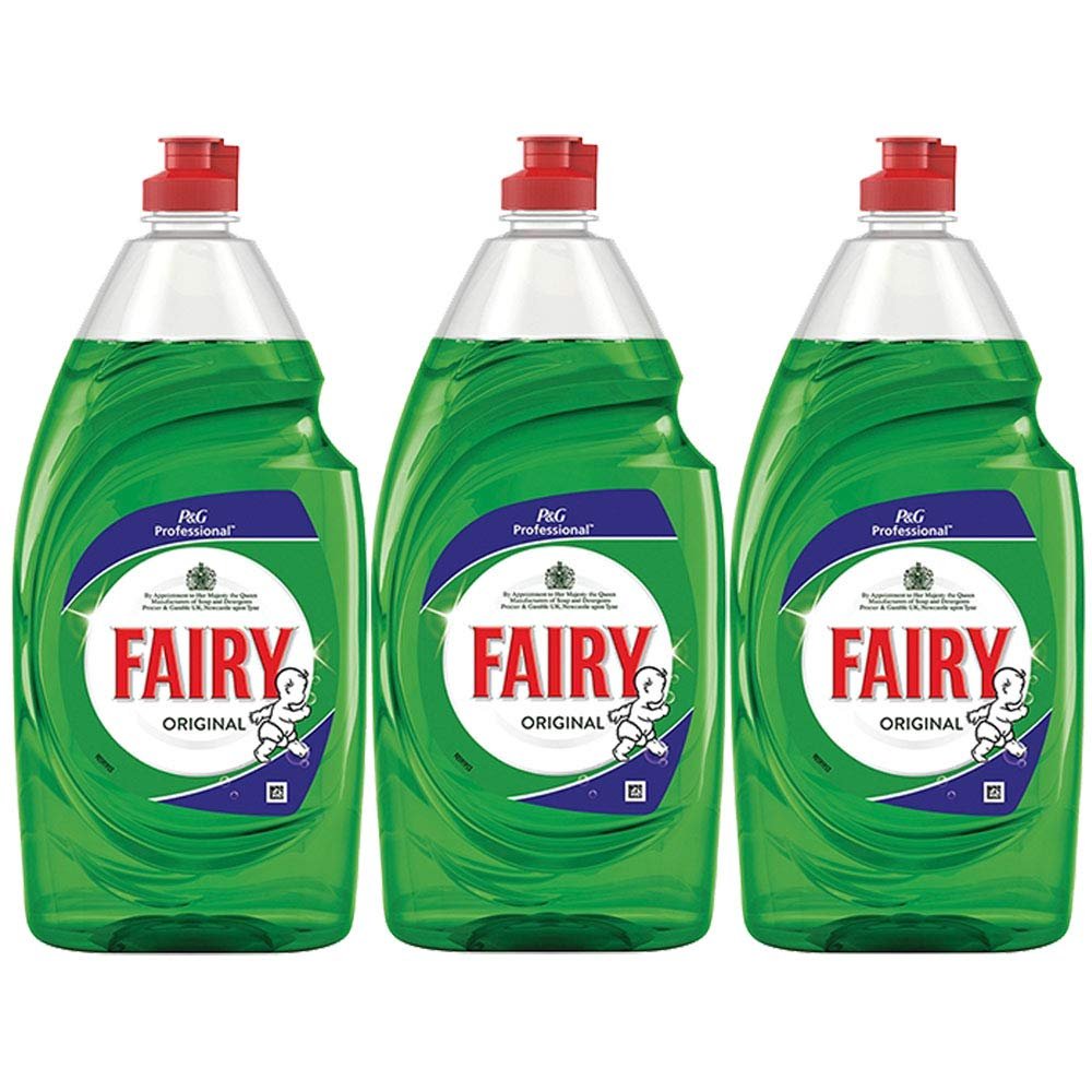 3 x 900ml Original Washing up Liquid Dishes Cleaner Degreaser