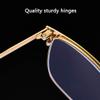 CAOXN Alloy Anti Blue Light Blocking Reading Glasses Mens Anti Radiation Screen Presbyopia Hyperopia Optical Eyewear with Diopters 1.00 To 3.00,Silver, 1.50 view 4