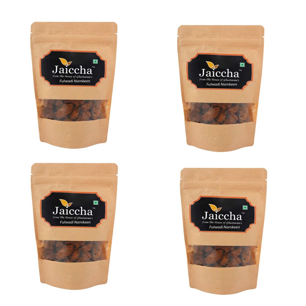 Jaiccha Ghasitaram Bhaidooj Gifts - Fulwadi Namkeen 800 GMS in Brown Paper Pouch