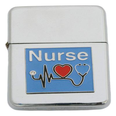 Gamekeepers Cottage gifts Nurse Petrol Lighter Windproof with Free Engraving Gift 558