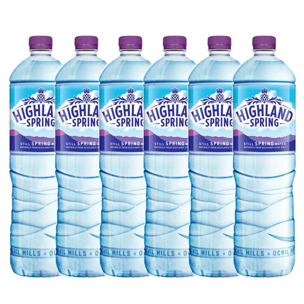 6 x 1.5 Ltr Bottle Natural Spring Still Mineral Water Hydrate Soft Drink